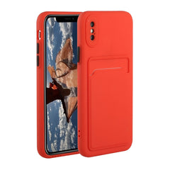 Card Slot Design Shockproof TPU Protective Case, For iPhone 12 Pro Max, For iPhone X / XS