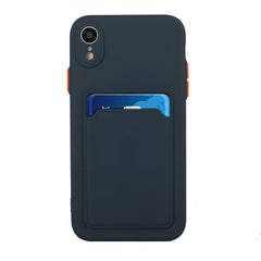Stoßfeste TPU-Schutzhülle mit Kartensteckplatz-Design, für iPhone XR, für iPhone XS Max