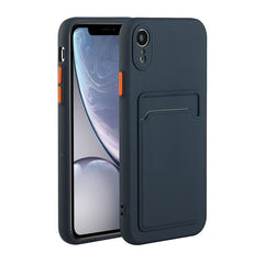 Stoßfeste TPU-Schutzhülle mit Kartensteckplatz-Design, für iPhone XR, für iPhone XS Max