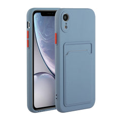 Card Slot Design Shockproof TPU Protective Case, For iPhone XR, For iPhone XS Max