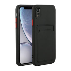 Card Slot Design Shockproof TPU Protective Case, For iPhone XR, For iPhone XS Max