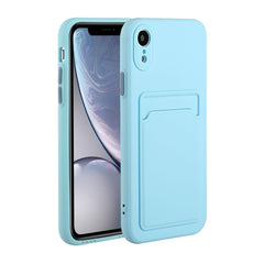 Card Slot Design Shockproof TPU Protective Case, For iPhone XR, For iPhone XS Max