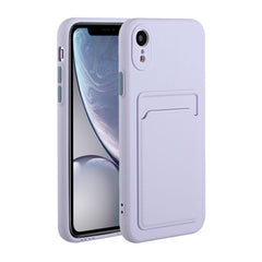 Card Slot Design Shockproof TPU Protective Case, For iPhone XR, For iPhone XS Max