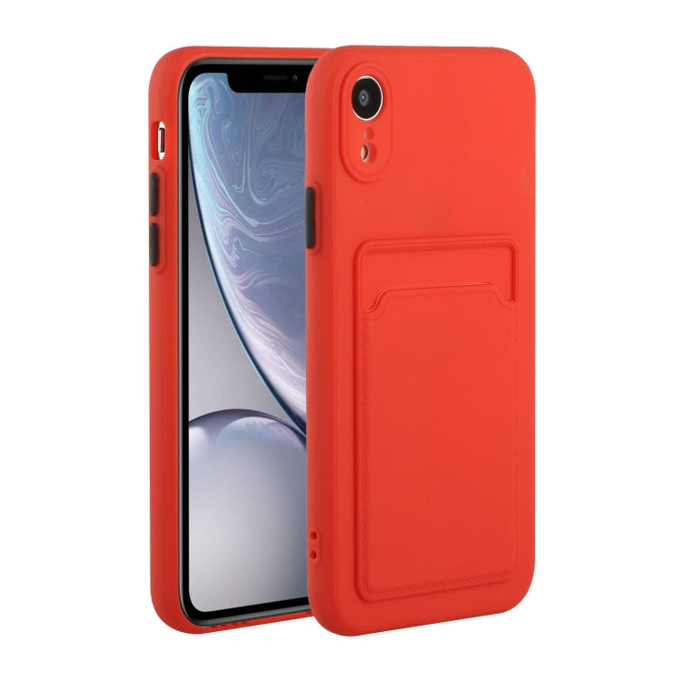 Stoßfeste TPU-Schutzhülle mit Kartensteckplatz-Design, für iPhone XR, für iPhone XS Max