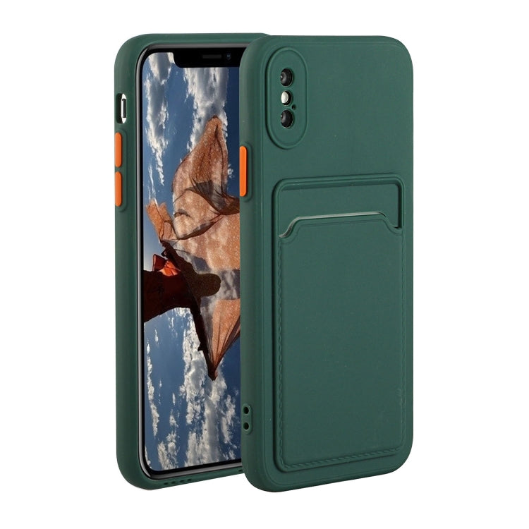 Stoßfeste TPU-Schutzhülle mit Kartensteckplatz-Design, für iPhone XR, für iPhone XS Max