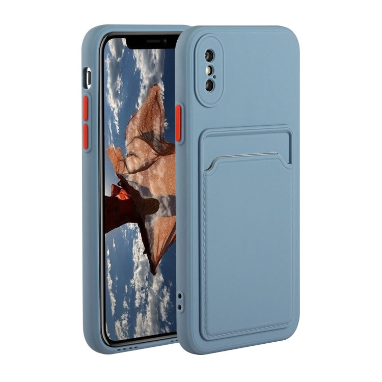 Stoßfeste TPU-Schutzhülle mit Kartensteckplatz-Design, für iPhone XR, für iPhone XS Max
