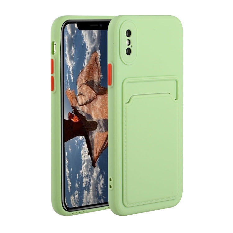 Stoßfeste TPU-Schutzhülle mit Kartensteckplatz-Design, für iPhone XR, für iPhone XS Max
