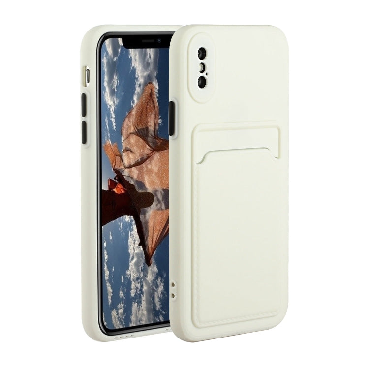 Stoßfeste TPU-Schutzhülle mit Kartensteckplatz-Design, für iPhone XR, für iPhone XS Max