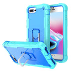 For iPhone 8 Plus / 7 Plus / Mint Green + Blue
