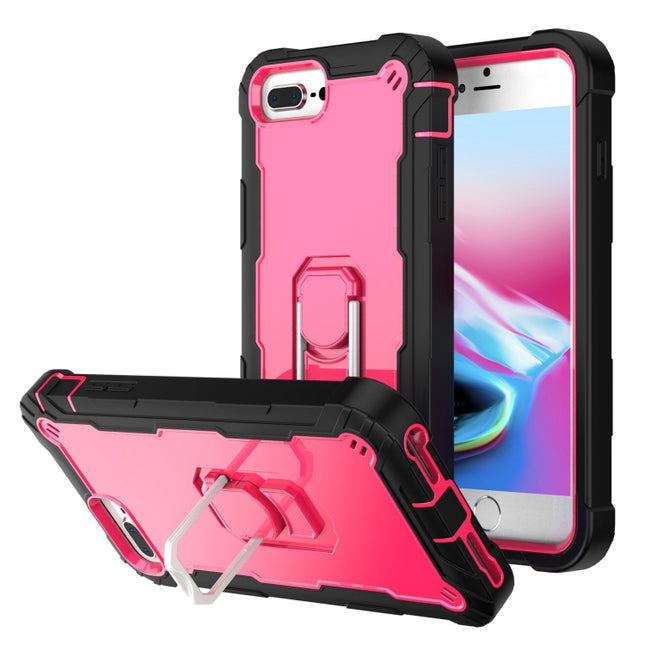 Funda protectora a prueba de golpes de 3 capas de PC + caucho con soporte giratorio, para iPhone 8 Plus / 7 Plus, para iPhone 11, para iPhone 11 Pro