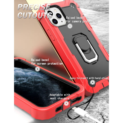 PC + Gummi 3-lagige stoßfeste Schutzhülle mit drehbarem Halter, für iPhone 11 Pro Max, für iPhone SE 2022 / SE 2020 / 8 / 7, für iPhone XS / X