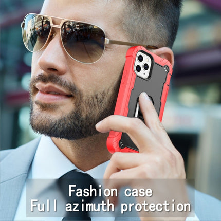 PC + Gummi 3-lagige stoßfeste Schutzhülle mit drehbarem Halter, für iPhone 11 Pro Max, für iPhone SE 2022 / SE 2020 / 8 / 7, für iPhone XS / X