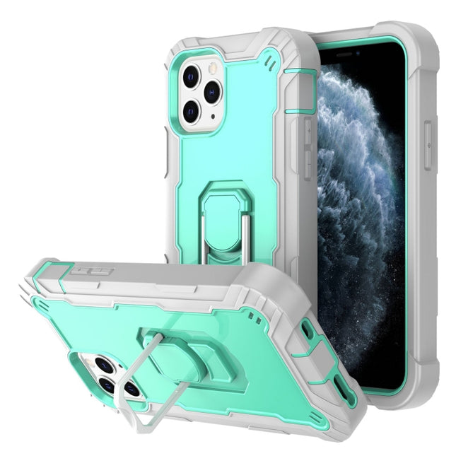 PC + Rubber 3-layers Shockproof Protective Case with Rotating Holder, For iPhone 11 Pro, For iPhone 11 Pro Max