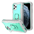 For iPhone 11 Pro / Grauweiß + Mintgrün