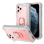 For iPhone 11 Pro / Grey White + Rose Gold