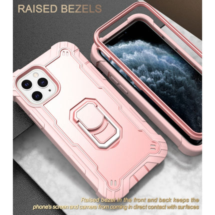 PC + Gummi 3-lagige stoßfeste Schutzhülle mit drehbarem Halter, für iPhone 11 Pro Max, für iPhone SE 2022 / SE 2020 / 8 / 7, für iPhone XS / X