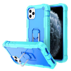 PC + Rubber 3-layers Shockproof Protective Case with Rotating Holder, For iPhone 11 Pro Max, For iPhone SE 2022 / SE 2020 / 8 / 7, For iPhone XS / X