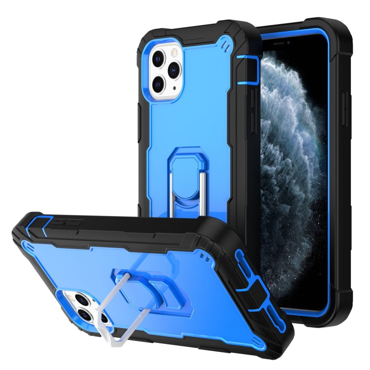 PC + Rubber 3-layers Shockproof Protective Case with Rotating Holder, For iPhone 11 Pro Max, For iPhone SE 2022 / SE 2020 / 8 / 7, For iPhone XS / X