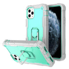 Für iPhone 11 Pro Max / Grauweiß + Mintgrün
