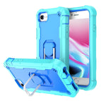 For iPhone SE 2022 / SE 2020 / 8 / 7 / Mint Green + Blue
