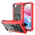 For iPhone SE 2022 / SE 2020 / 8 / 7 / Red + Black