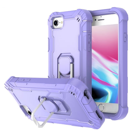 PC + Rubber 3-layers Shockproof Protective Case with Rotating Holder, For iPhone SE 2022 / SE 2020 / 8 / 7, For iPhone XS / X