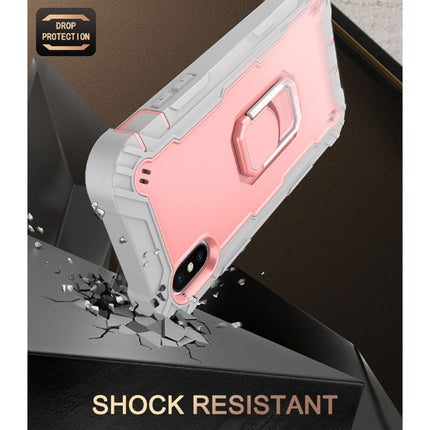 PC + Rubber 3-layers Shockproof Protective Case with Rotating Holder, For iPhone SE 2022 / SE 2020 / 8 / 7, For iPhone XS / X