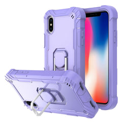 PC + Rubber 3-layers Shockproof Protective Case with Rotating Holder, For iPhone 11 Pro Max, For iPhone SE 2022 / SE 2020 / 8 / 7, For iPhone XS / X