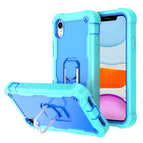 For iPhone XR / Mint Green + Blue