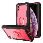 For iPhone XS Max / Black + Rose Red