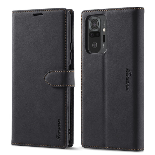 Forwenw F1 Series Matte Strong Magnetism Horizontal Flip Leather Case with Holder & Card Slots & Wallet & Photo Frame, For Xiaomi Redmi Note 10 Pro