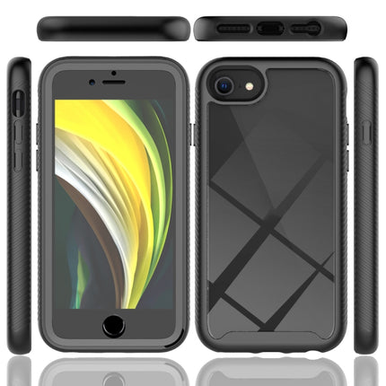 Estuche de PC + TPU a prueba de golpes de la serie Starry Sky Solid Color con película PET, para iPhone 6, para iPhone 6 Plus, para iPhone SE 2022 / SE 2020 / 8 / 7, para iPhone 8 Plus / 7 Plus, para iPhone XS / X