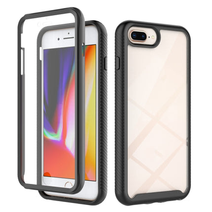 Estuche de PC + TPU a prueba de golpes de la serie Starry Sky Solid Color con película PET, para iPhone 6, para iPhone 6 Plus, para iPhone SE 2022 / SE 2020 / 8 / 7, para iPhone 8 Plus / 7 Plus, para iPhone XS / X