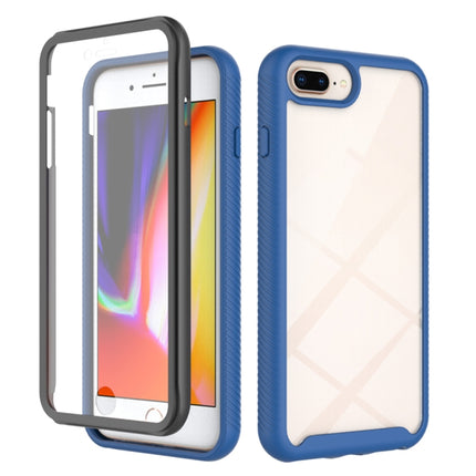 Estuche de PC + TPU a prueba de golpes de la serie Starry Sky Solid Color con película PET, para iPhone 6, para iPhone 6 Plus, para iPhone SE 2022 / SE 2020 / 8 / 7, para iPhone 8 Plus / 7 Plus, para iPhone XS / X