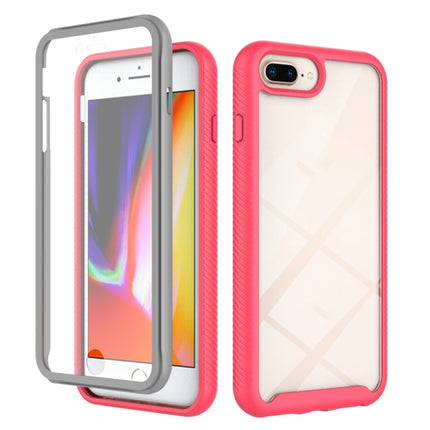 Estuche de PC + TPU a prueba de golpes de la serie Starry Sky Solid Color con película PET, para iPhone 6, para iPhone 6 Plus, para iPhone SE 2022 / SE 2020 / 8 / 7, para iPhone 8 Plus / 7 Plus, para iPhone XS / X