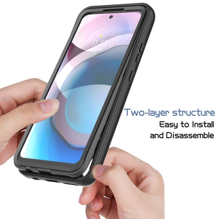 Starry Sky Solid Color Series Shockproof PC + TPU Case with PET Film, For Motorola Moto One 5G Ace, Motorola Moto G9 Power(2021)
