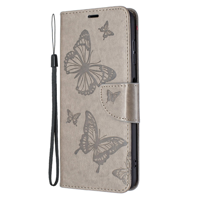 Embossing Two Butterflies Pattern Horizontal Flip PU Leather Case with Holder & Card Slot & Wallet & Lanyard, For Nokia G20, For Nokia 1.4, For Samsung Galaxy S21 FE