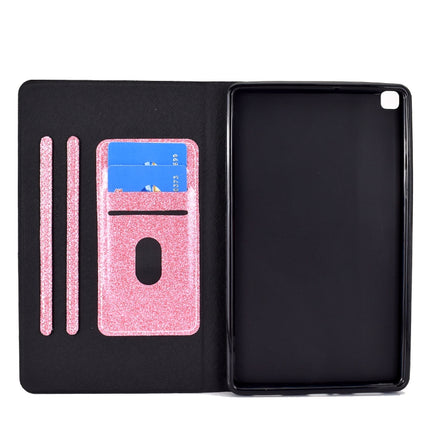 Glitter Horizontal Flip Leather Case with Holder & Card Slots, For Samsung Galaxy Tab A7 Lite T220