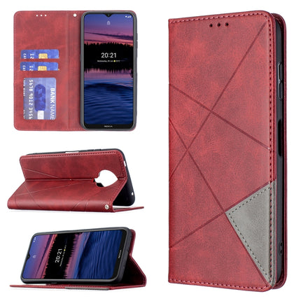 Rhombus Texture Horizontal Flip Magnetic Leather Case with Holder & Card Slots & Wallet, For Samsung Galaxy S21 FE, For Nokia G20 / G10, For Nokia 1.4