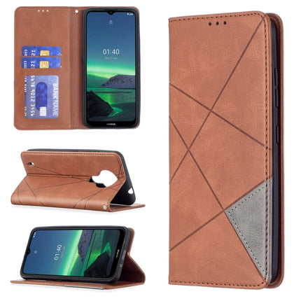 Rhombus Texture Horizontal Flip Magnetic Leather Case with Holder & Card Slots & Wallet, For Samsung Galaxy S21 FE, For Nokia G20 / G10, For Nokia 1.4