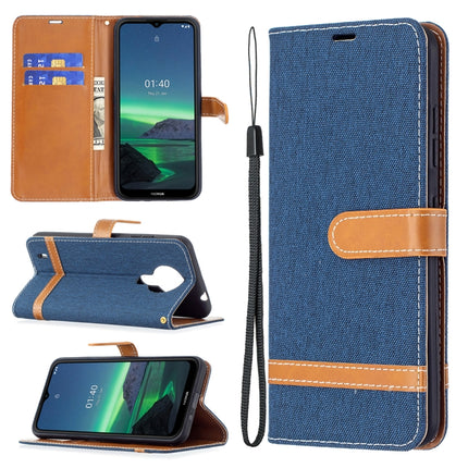 Color Matching Denim Texture Horizontal Flip Leather Case with Holder & Card Slots & Wallet & Lanyard, For Nokia G20 / G10, For Nokia 1.4