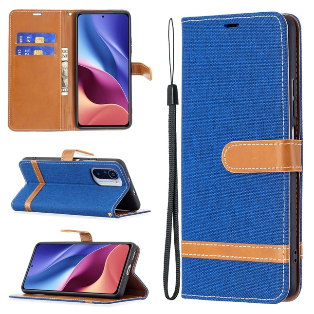 Color Matching Denim Texture Horizontal Flip Leather Case with Holder & Card Slots & Wallet & Lanyard, For Xiaomi Mi 11i / Poco F3 / Redmi K40, For Samsung Galaxy S21 FE, For Nokia G20