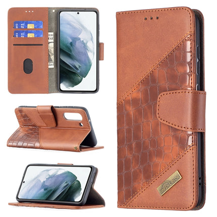 Matching Color Crocodile Texture Horizontal Flip PU Leather Case with Wallet & Holder & Card Slots, For Samsung Galaxy S21 FE / S21 Lite, For Nokia 1.4