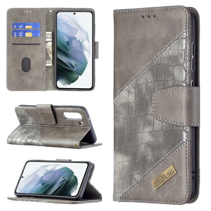 Matching Color Crocodile Texture Horizontal Flip PU Leather Case with Wallet & Holder & Card Slots, For Samsung Galaxy S21 FE / S21 Lite, For Nokia 1.4