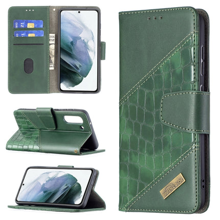 Matching Color Crocodile Texture Horizontal Flip PU Leather Case with Wallet & Holder & Card Slots, For Samsung Galaxy S21 FE / S21 Lite, For Nokia 1.4