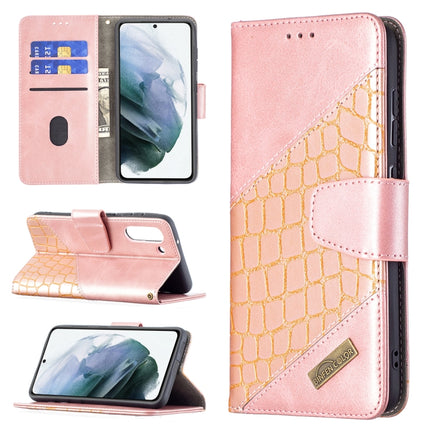 Matching Color Crocodile Texture Horizontal Flip PU Leather Case with Wallet & Holder & Card Slots, For Samsung Galaxy S21 FE / S21 Lite, For Nokia 1.4