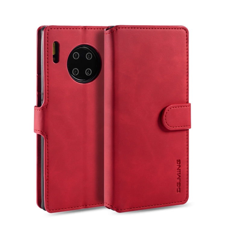 DG.MING Retro Oil Side Horizontal Flip Case with Holder & Card Slots & Wallet, For Huawei Mate 30 Pro