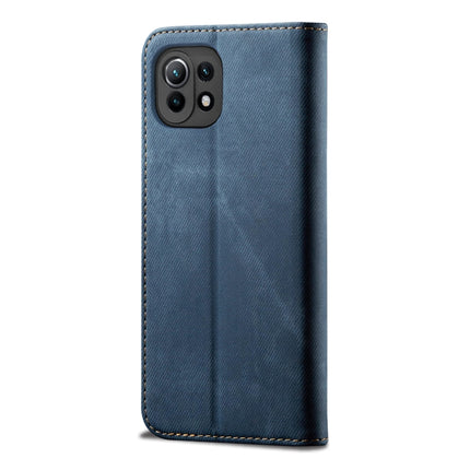Denim Texture Casual Style Horizontal Flip Leather Case with Holder & Card Slots & Wallet, For Xiaomi Mi 11 Lite, For Xiaomi Mi 11 Pro, For Xiaomi Mi 11 Ultra