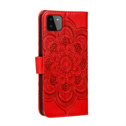 Sun Mandala Embossing Pattern Horizontal Flip PU Leather Case with Holder & Card Slots & Wallet & Lanyard, For Samsung Galaxy A22 5G, For Samsung Galaxy A22 4G, For Samsung Galaxy A82 5G