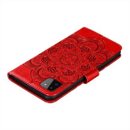 Sun Mandala Embossing Pattern Horizontal Flip PU Leather Case with Holder & Card Slots & Wallet & Lanyard, For Samsung Galaxy A22 5G, For Samsung Galaxy A22 4G, For Samsung Galaxy A82 5G